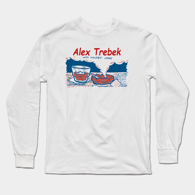 Trebek Vintage Long Sleeve T-Shirt by Animal Paper Art